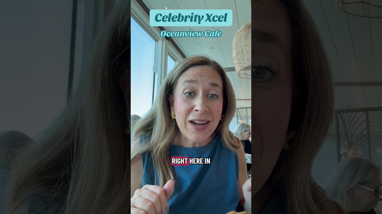 Кафе Oceanview на борту Celebrity Xcel | Лучший шведский стол на море?