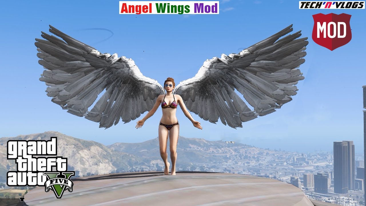 GTA 5 Angel/Demon Animated Wings Mod || How To Install Angel/Demon Animated Wings Mod In GTA 5 PC