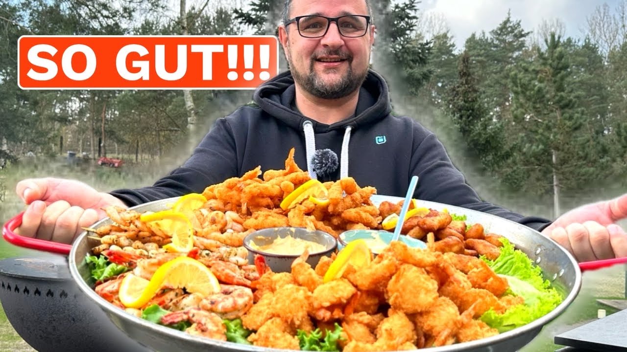 XXL Seafoodplatte selber grillen --- Klaus grillt