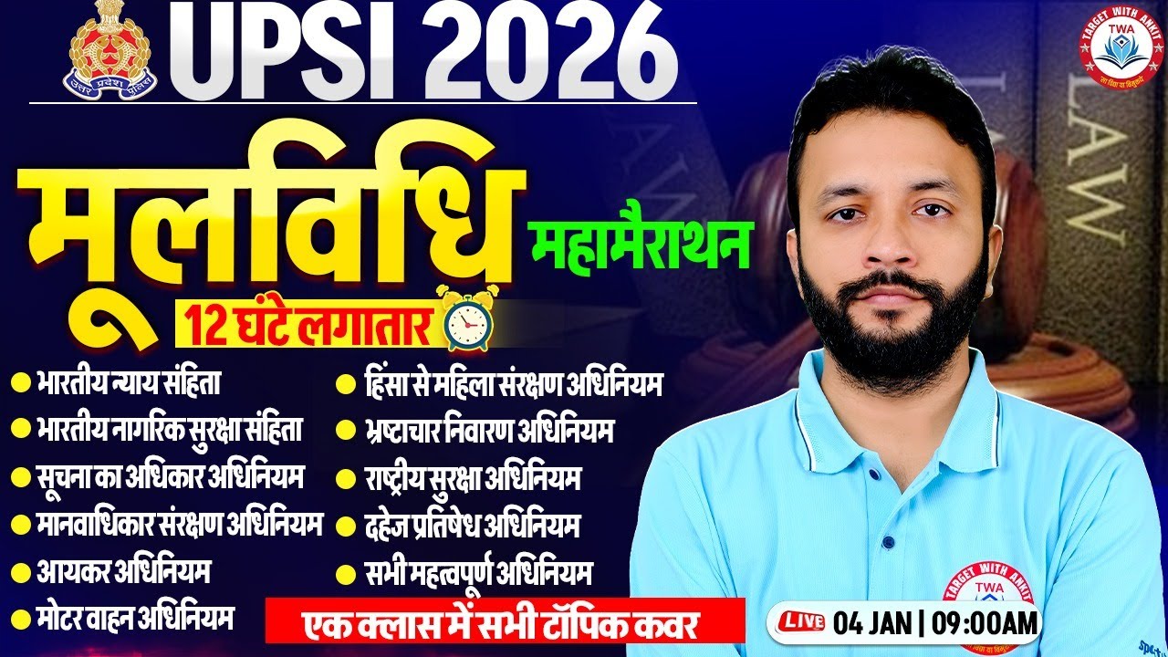 UPSI 2025 : Moolvidhi Marathon | Complete Moolvidhi in One Video | Moolvidhi for UPSI By Neeraj Sir