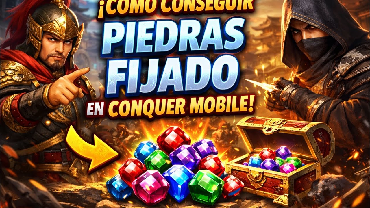 Como conseguir piedras Fijado en Conquer Mobile