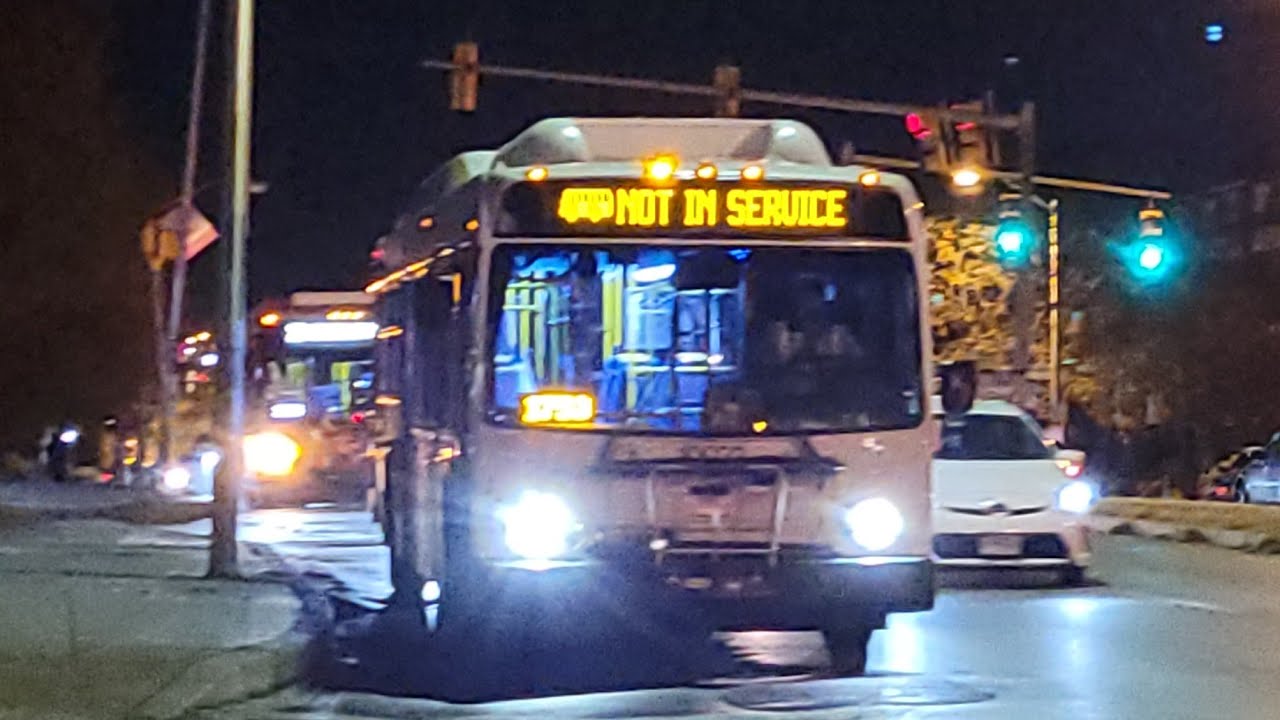 MTA Maryland:Mini Night Bus Action @ Mondawmin Station  (Nov 2023)