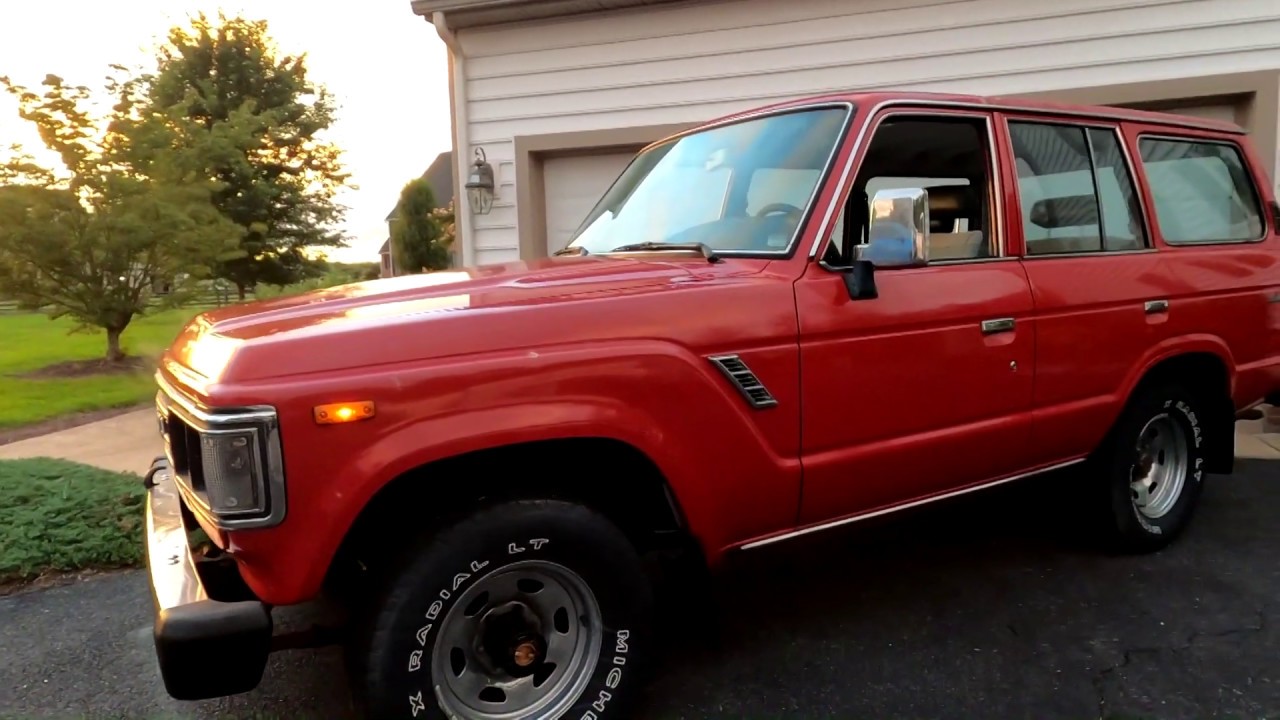 1990 Toyota Land Cruiser FJ-62 RED