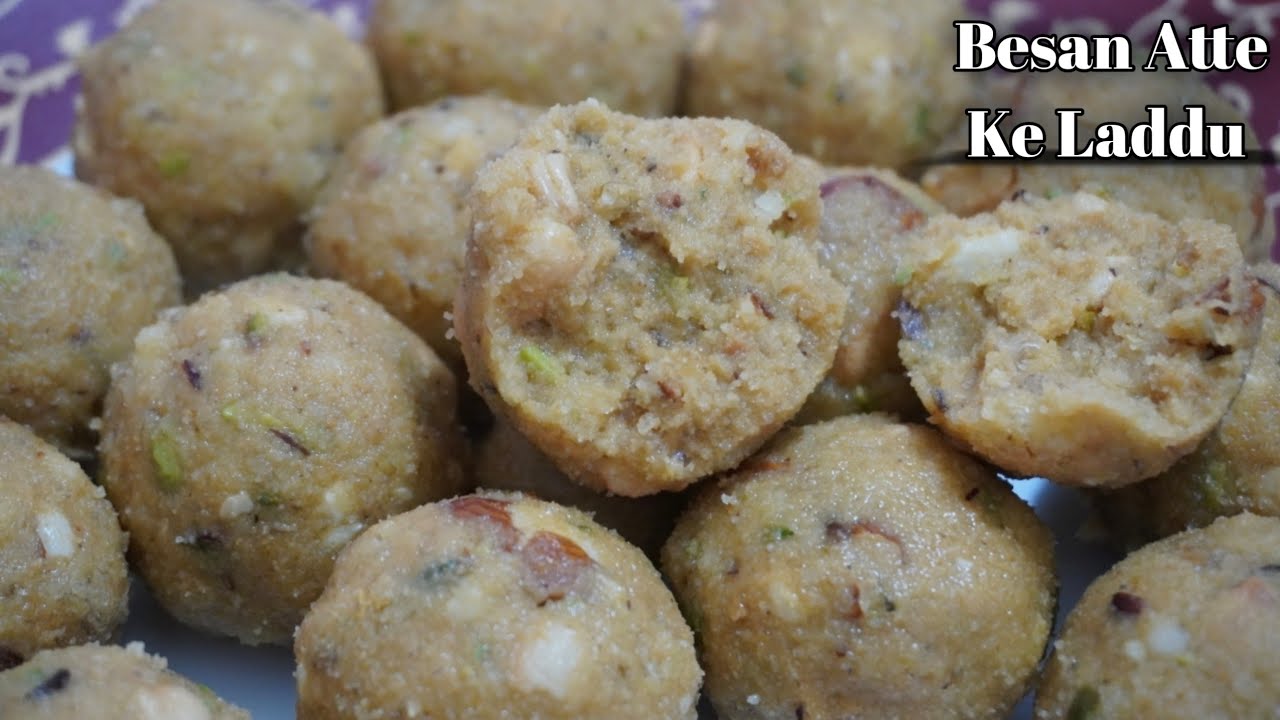 घर पर पड़ी सामग्री से बनाये दानेदार बेसन आटे के लड्डू || Besan Atta ke Laddu ||Besan ke Laddu Recipe.