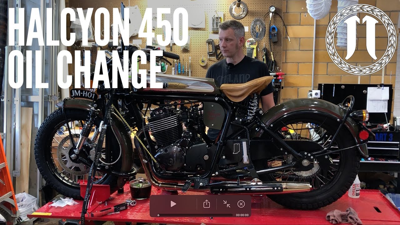 How to change the oil on your Janus Halcyon 450 motorcycle
