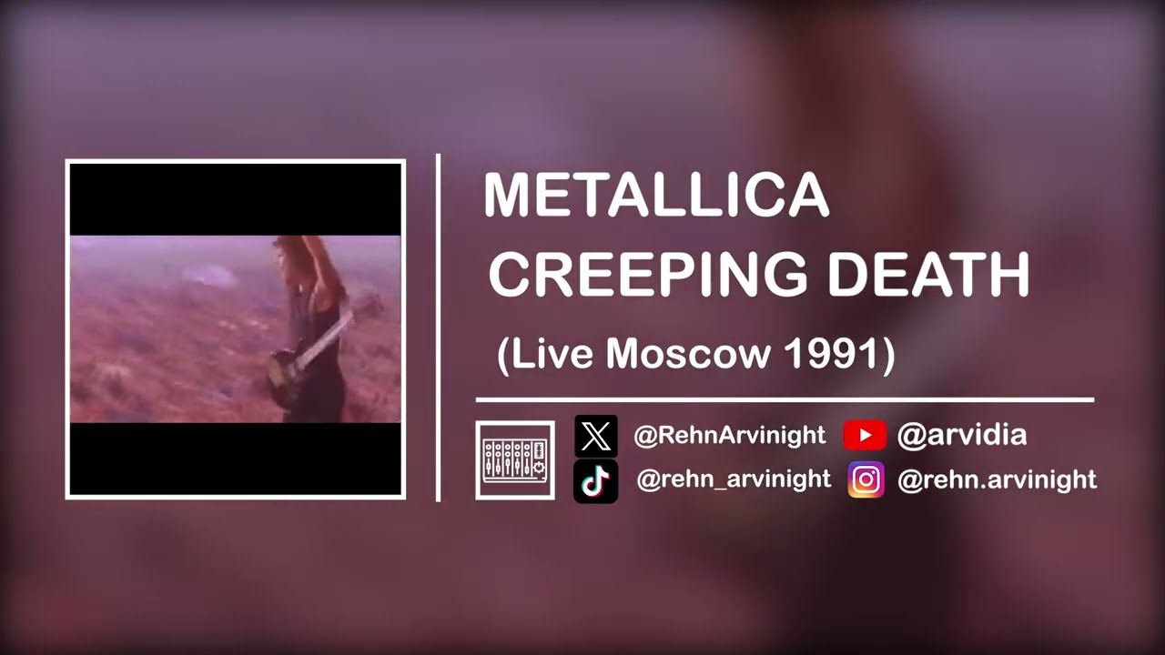 METALLICA - CREEPING DEATH [ Live Monster Of Rock, Moscow 1991 ] || (Guitar Backing Track)