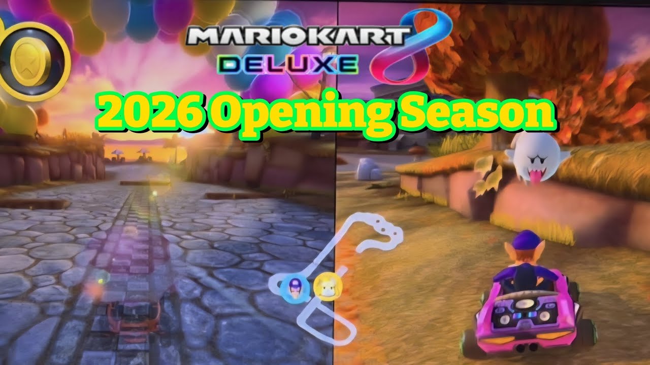Mario Kart 8 Deluxe Waluigi loses to Isabelle at Animal Cup 4 Courses.