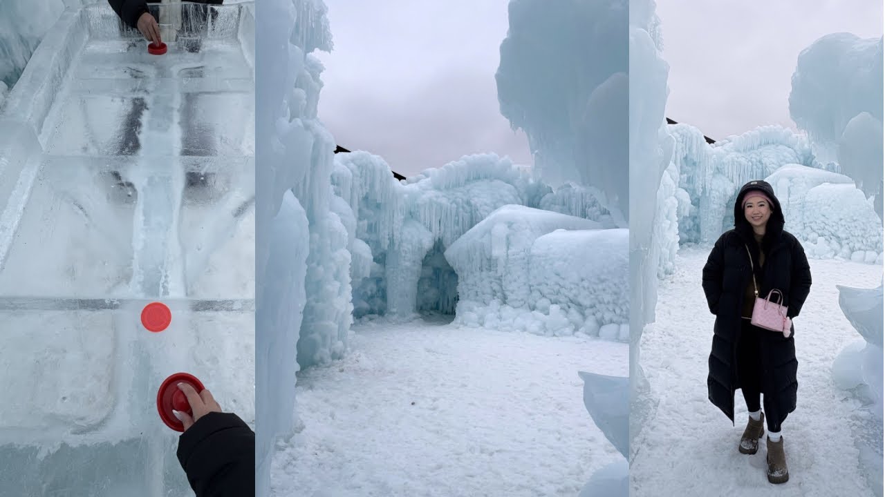 Ice castle, eating Korean food & shopping at Winners | Video diary 