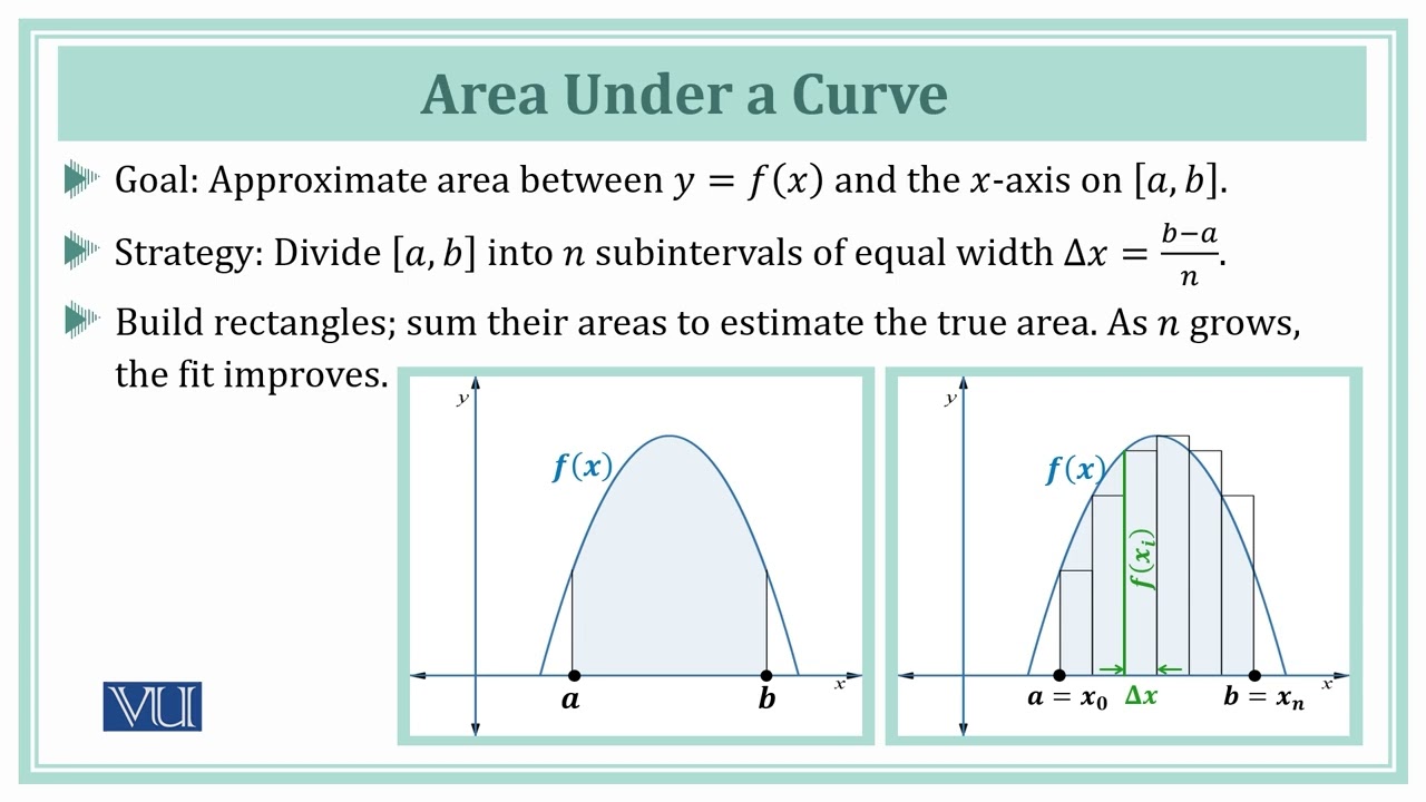 From Sums to Areas: Rectangular Approximations | Calculus 1 | MTH5101_Topic116