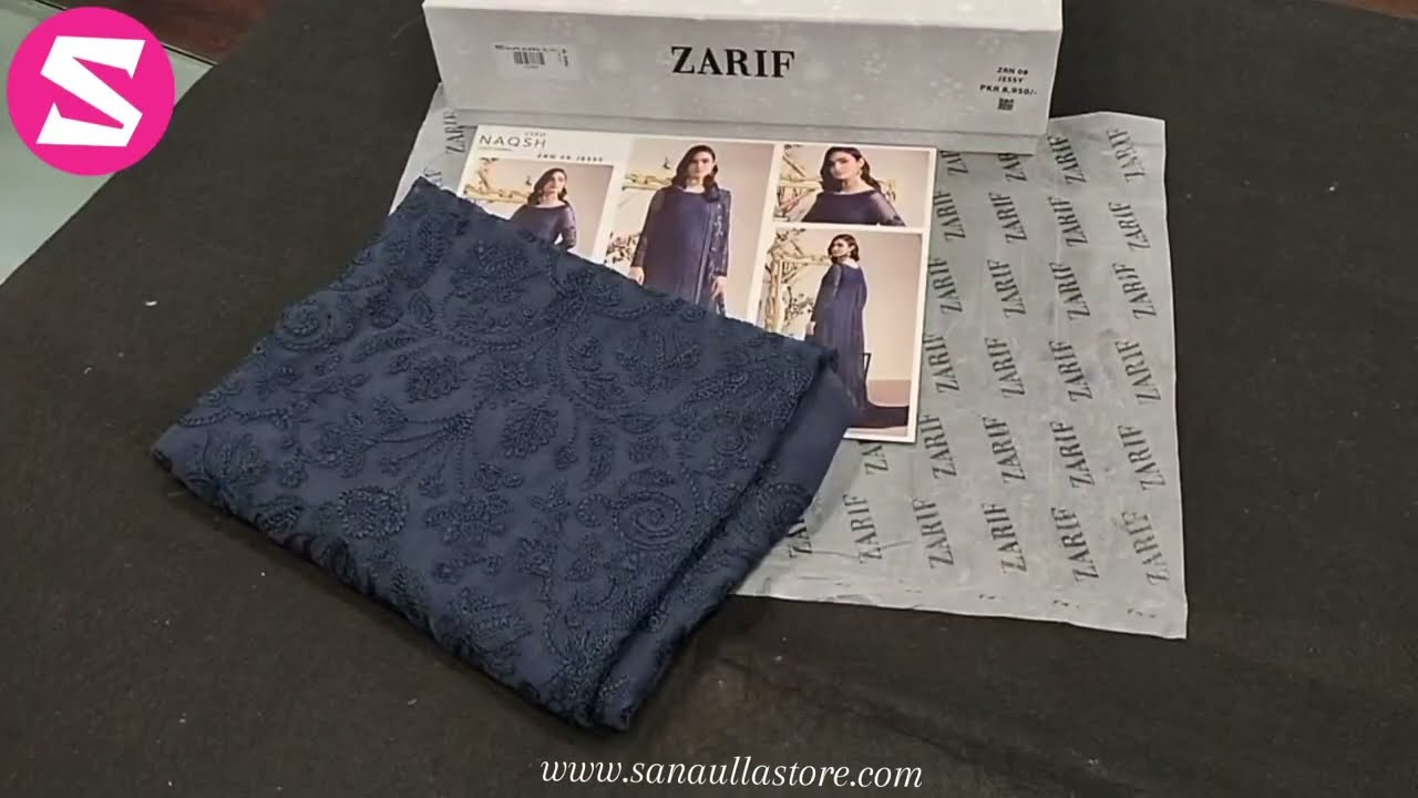 Naqsh By Zarif Embroidered Festive Collection - Unboxing Video 🌹😍