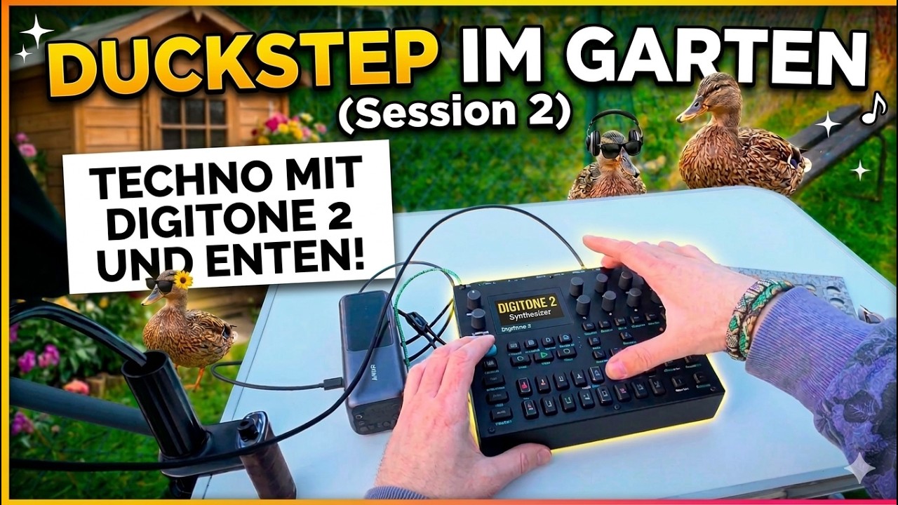 Duckstep im Garten Session 2 | Digitone 2 | Techno im Garten