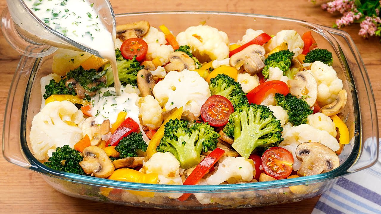 Ich mache diesen Gemüse Auflauf jeden Tag! Blumenkohl und Brokkoli so lecker kocht! Neues Rezept!
