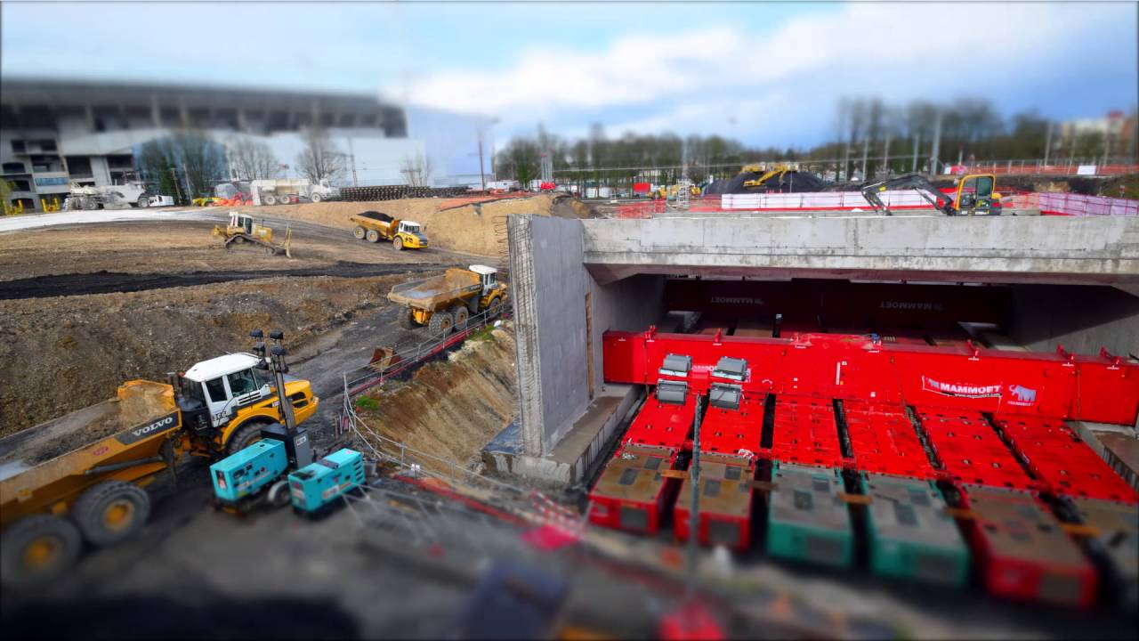 Deux nouveau ponts ferroviaires près du stade Bollaert-Delelis de Lens en 98 heures