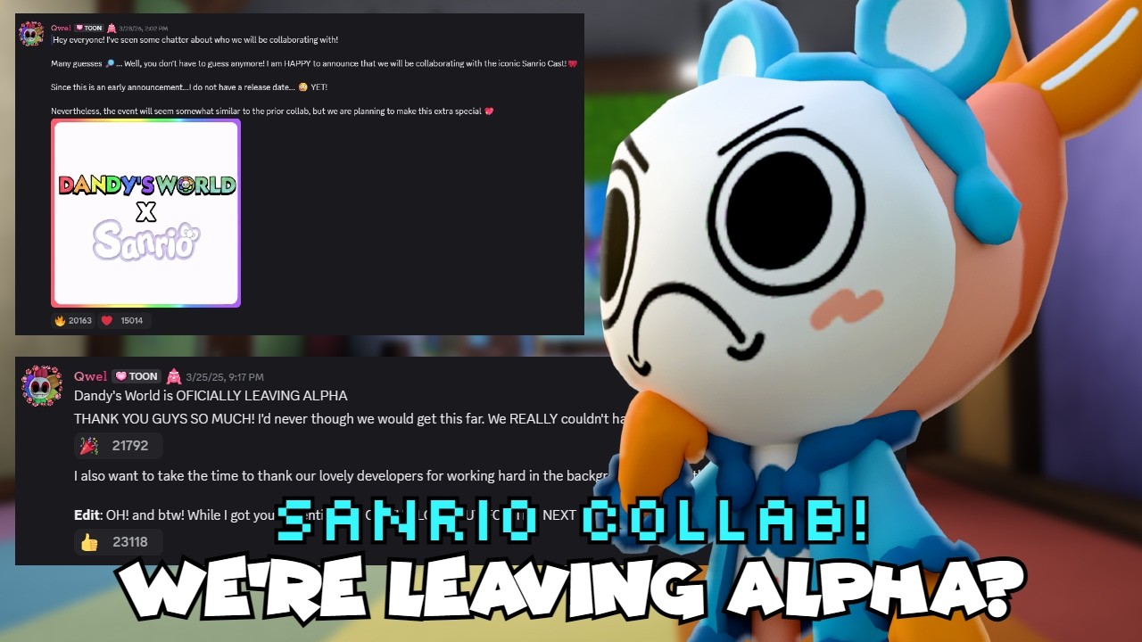Dandy's World is Leaving Alpha? + Sanrio Collab...Seriously?...