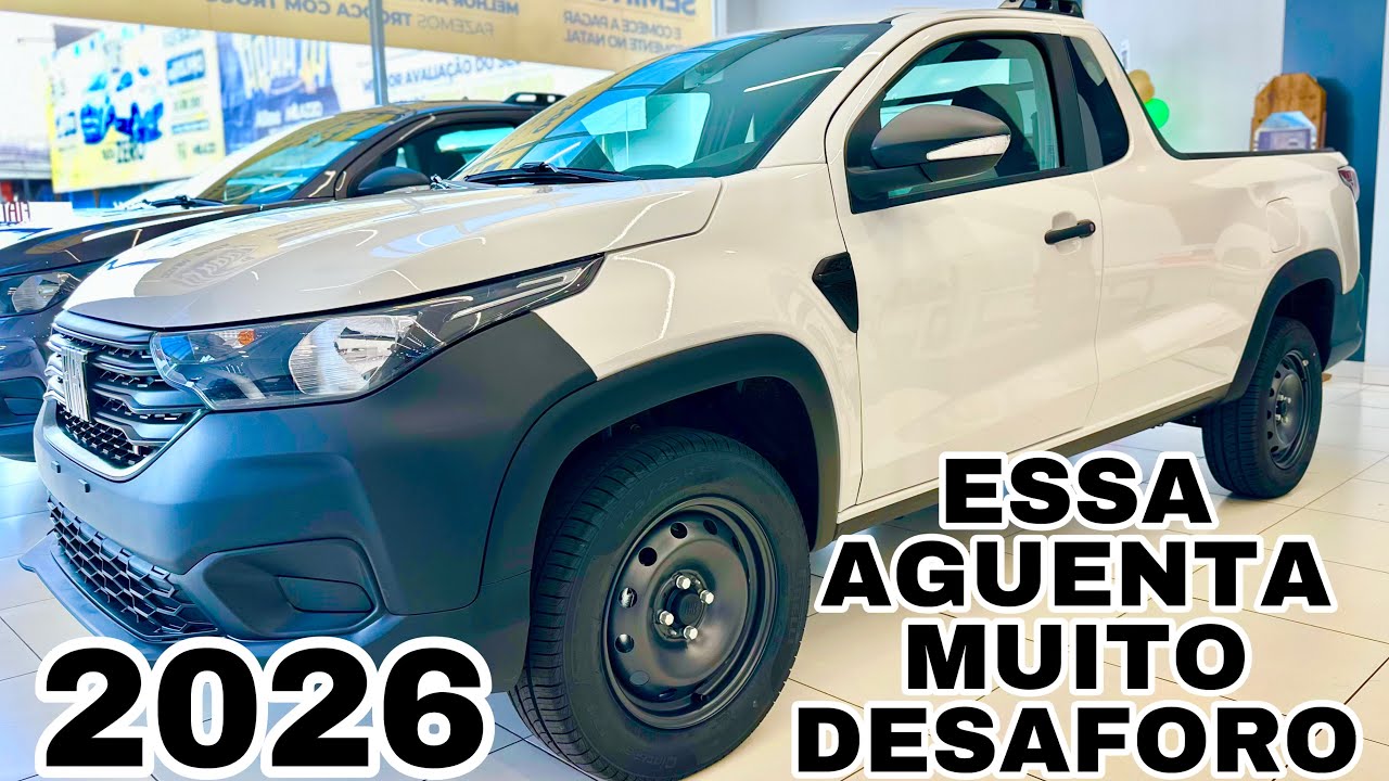 NOVA FIAT STRADA ENDURANCE 1.3 CS JÁ 2026 EM DETALHES | MUITO MELHOR QUE SAVEIRO!!