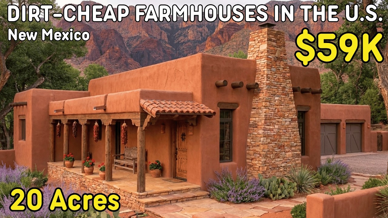 10 Dirt Cheap Farmhouses in New Mexico With Acreage &mdash; Move-In Ready Real Estate You Can Buy Now!