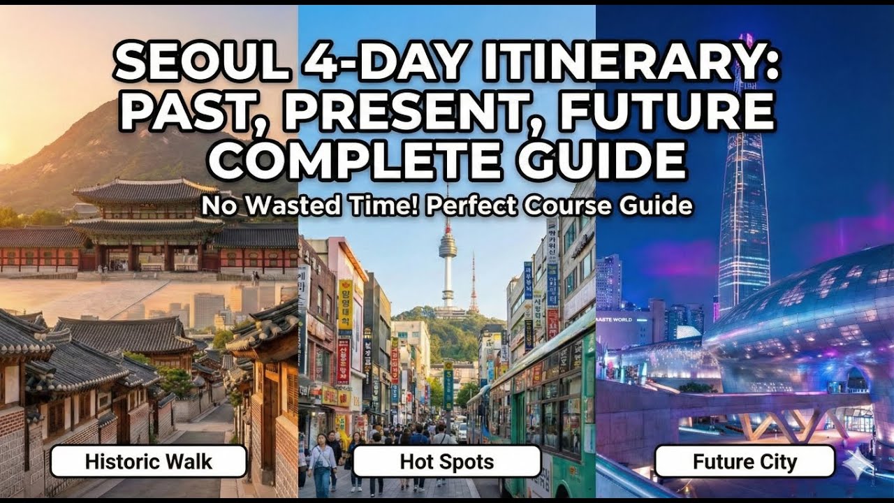 Seoul 4 day itinerary  유튜브 업로드