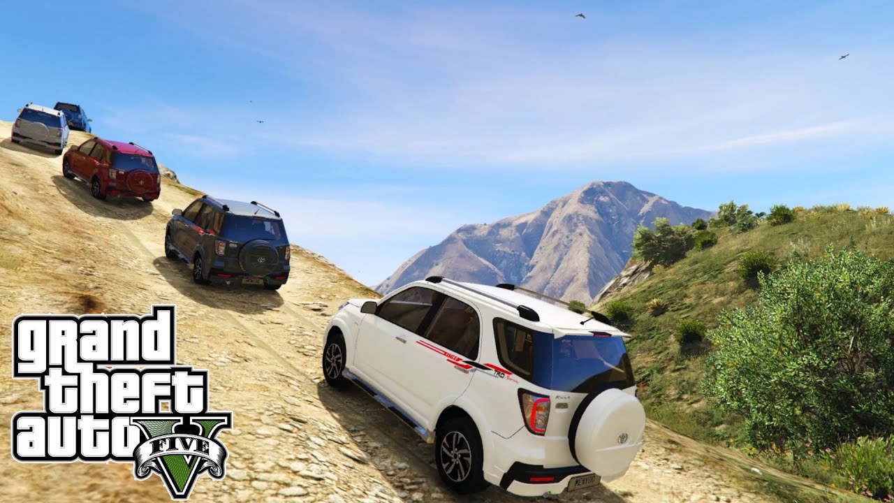Touring Toyota Rush Nanjak Lereng Gunung Sampai Puncak! GTA 5 Mod Indonesia