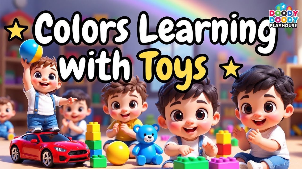 🌈 Learn Colors with Toys | Fun 3D Preschool Learning for Kids 🎨| @DoodyDoodyPlayhouse 