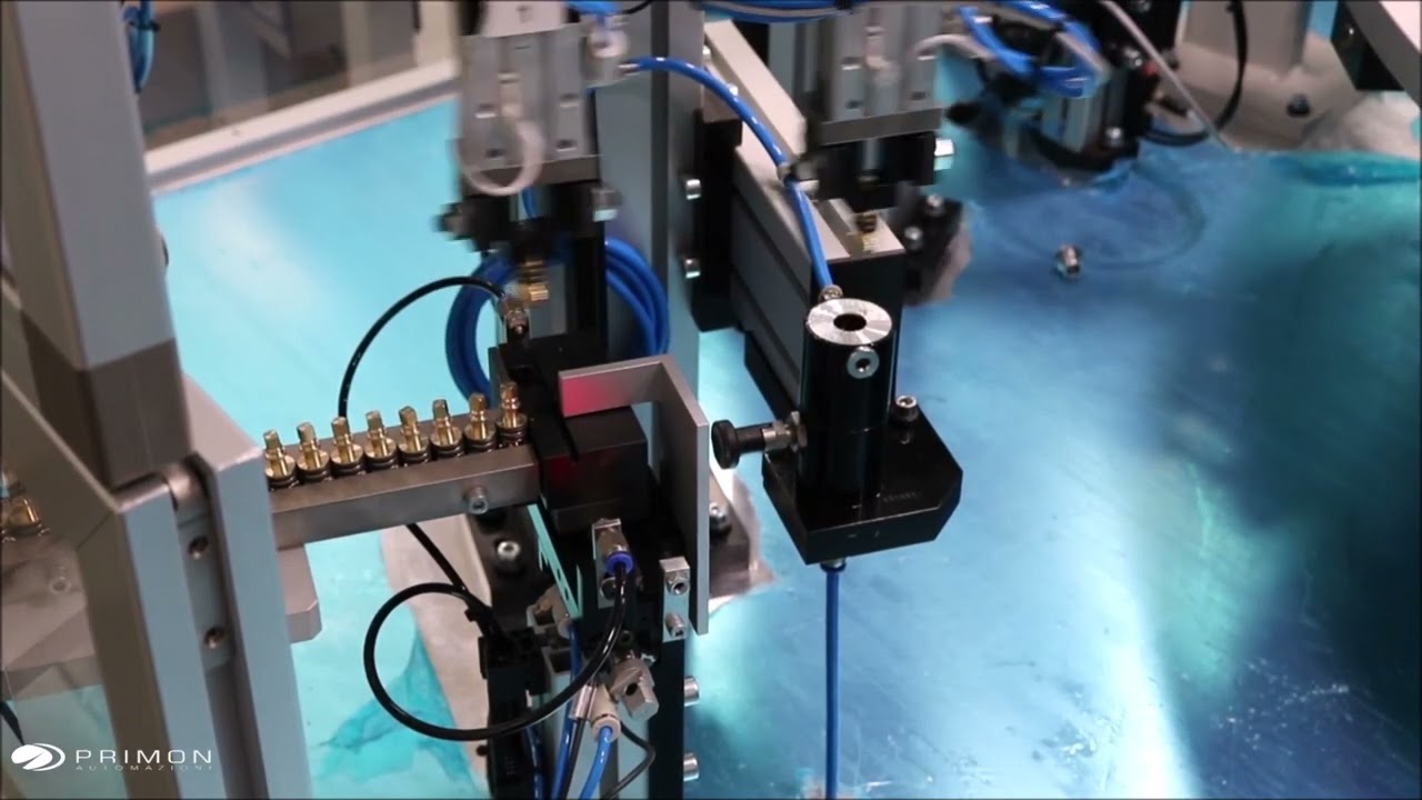 Angle valves assembly and test machine