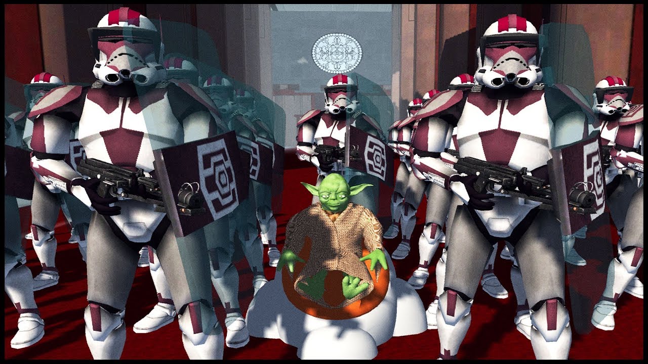 Clone Riot Troopers Face Coruscant Uprising! - Men of War: Star Wars Mod Battle Simulator
