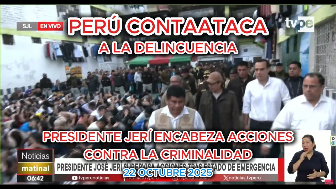 Presidente José Jerí preside acciones contra la criminalidad en Lima Metropolitana [22/10/25] #peru