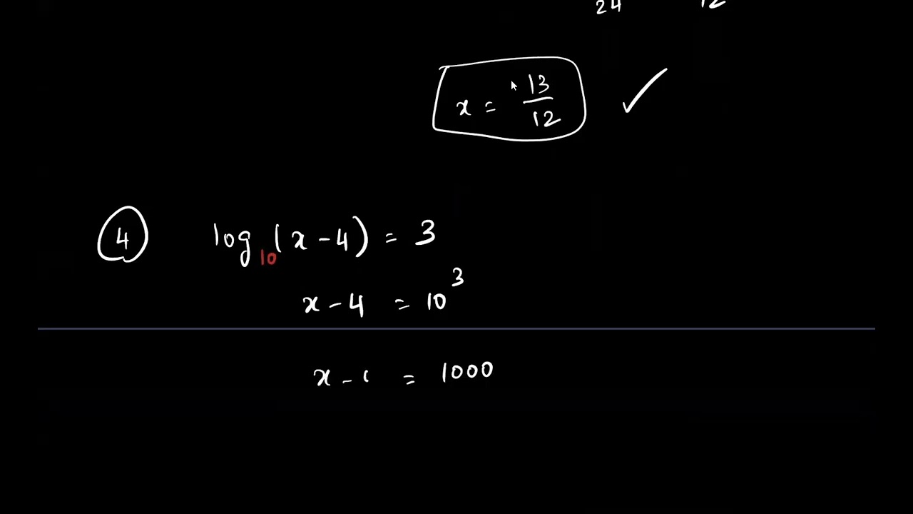Solving Logarithmic and Exponential Equations -- a quick review
