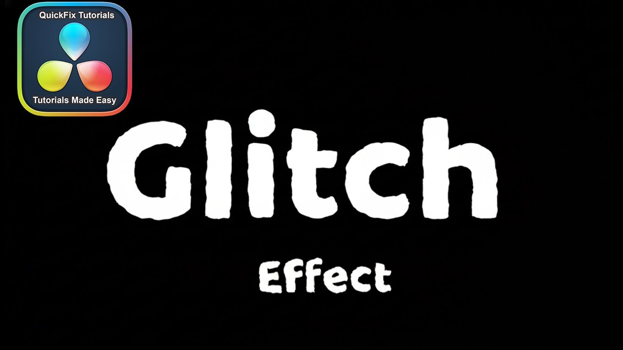 Glitch Text Effect Tutorial - DaVinci Resolve (No Fusion Needed!)