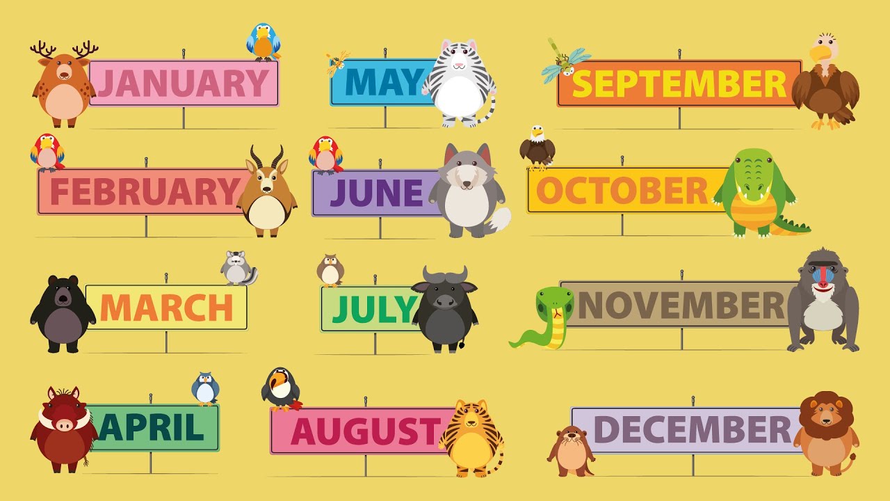 Months of the Year Song 📅 | Learn 12 Months for Kids | Fun Learning