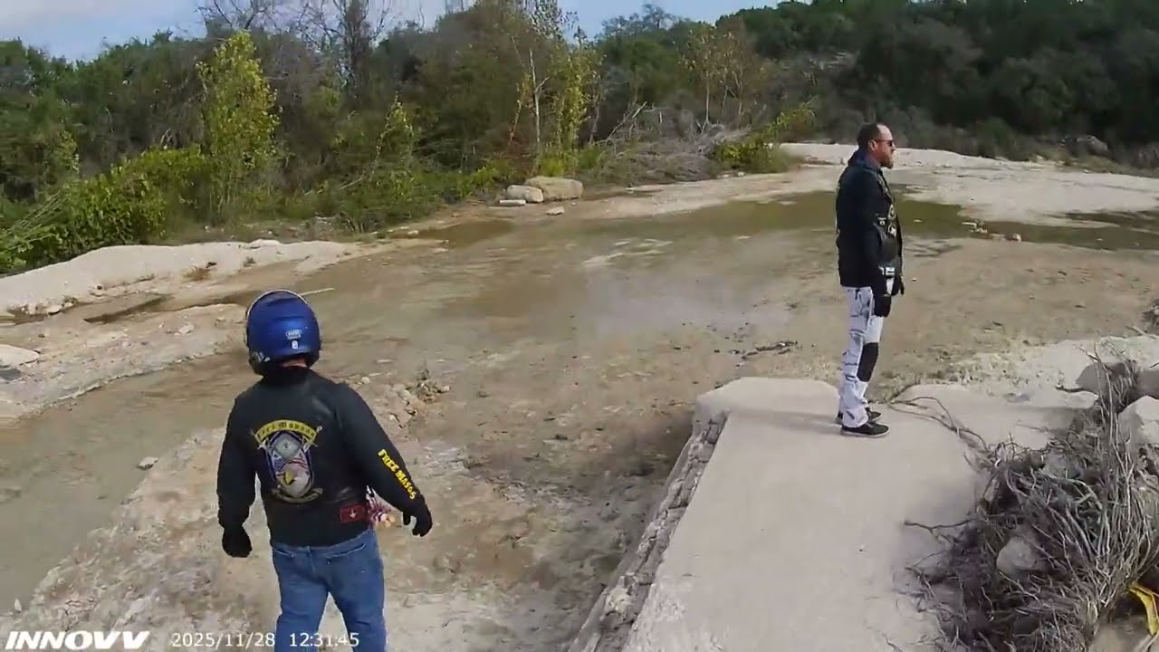 Cow Creek Road washed out - ride through