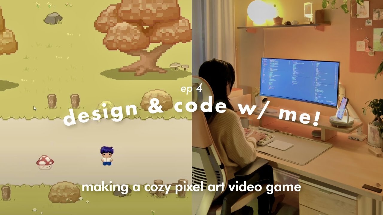Design & Code with Me. Эпизод 4 — Разработка видеоигр • Создание уютной игры в стиле пиксельной г...