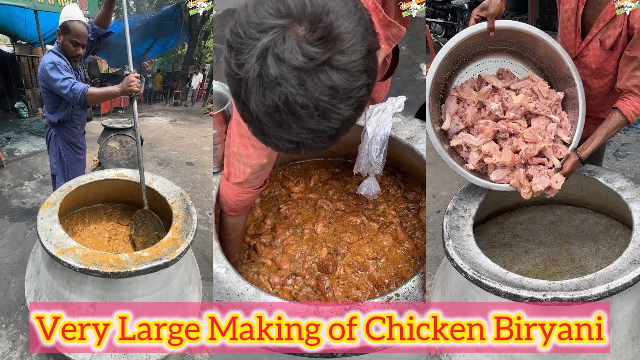 Very Large Making of Chicken Biryani in Raipur😍😍 Bhut achi bnate hai ye🤩🤩