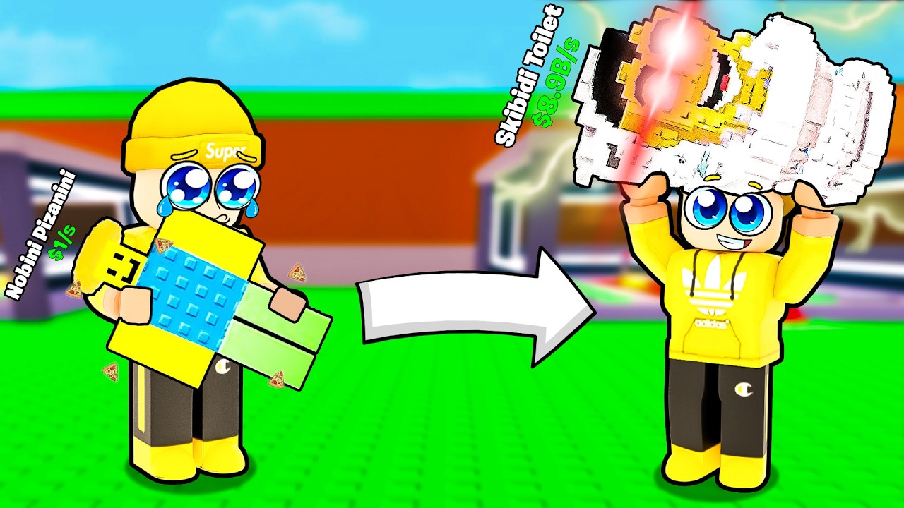 🔴 VOM NOOBINI zum OG HOCH TRADEN in Steal a Brainrot !!