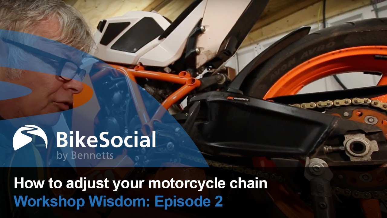 How to adjust your motorcycle chain - Workshop Wisdom