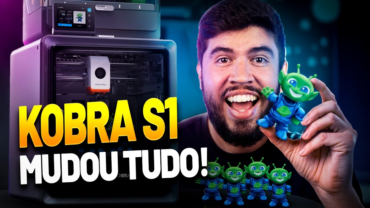 Anycubic Kobra S1 VALE A PENA? Review Completo dessa Impressora 3D Fechada Custo Benef&iacute;cio