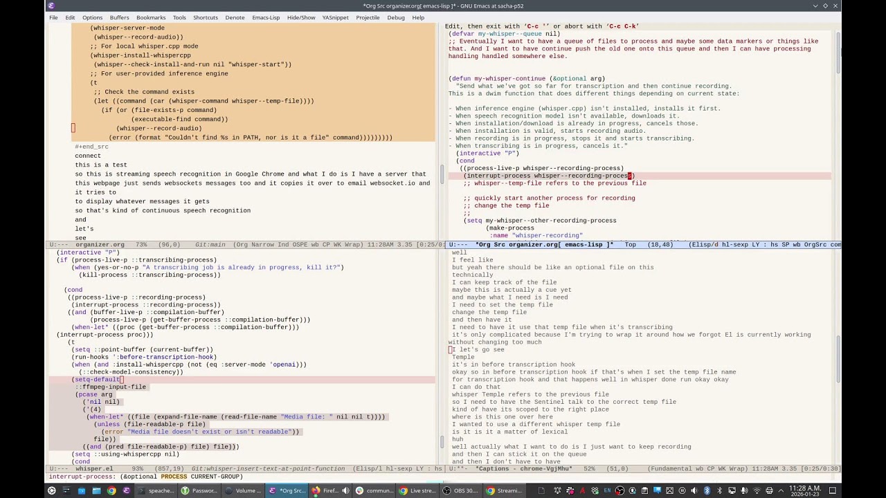 Yay Emacs live-coding