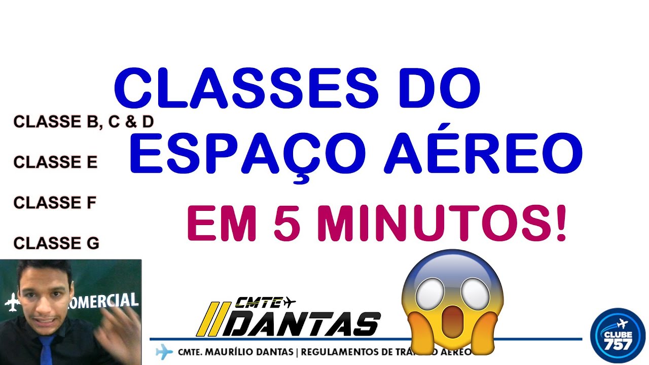 Classes do Espaço Aéreo em 5 Minutos! 😱✈️ → Cmte Dantas