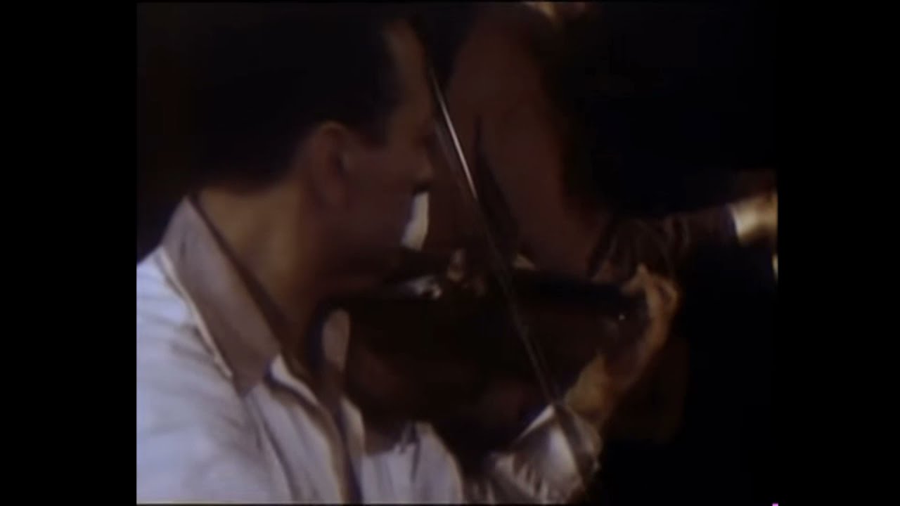 Heifetz - Piatigorsky - Rubinstein. Rare color silent film. 1080p 60fps.
