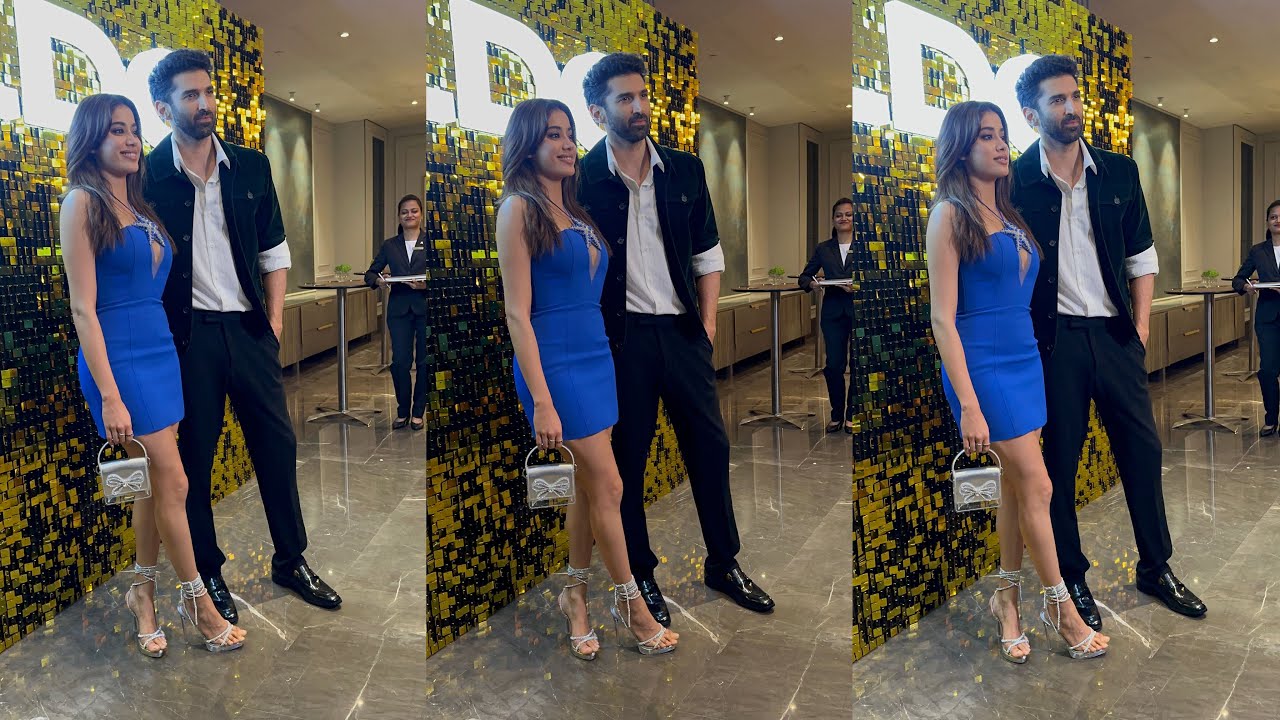Janhvi Kapoor Aditya Roy Kapoor At Event In Mumbai Today