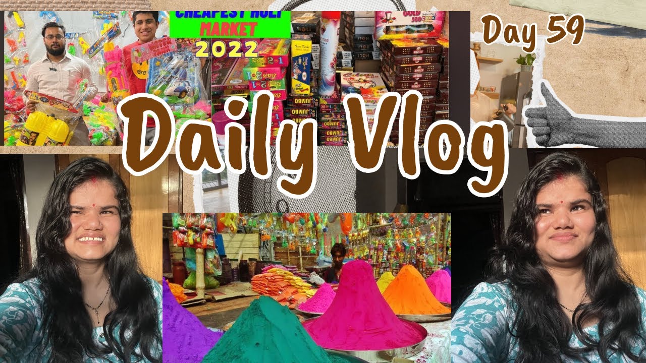 Chalo aaj Holi ki shopping 🛍️ bhi ho gayi hai 