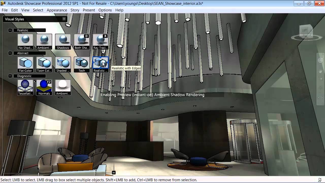 Autodesk Showcase for AutoCAD users -- video 1
