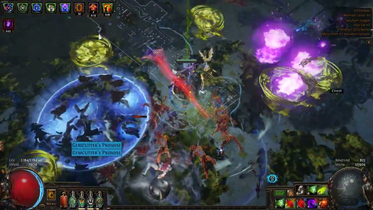 Colonnade 8mod Corrupted MF Farm (for Patient Card, low Scarabs in Video)
