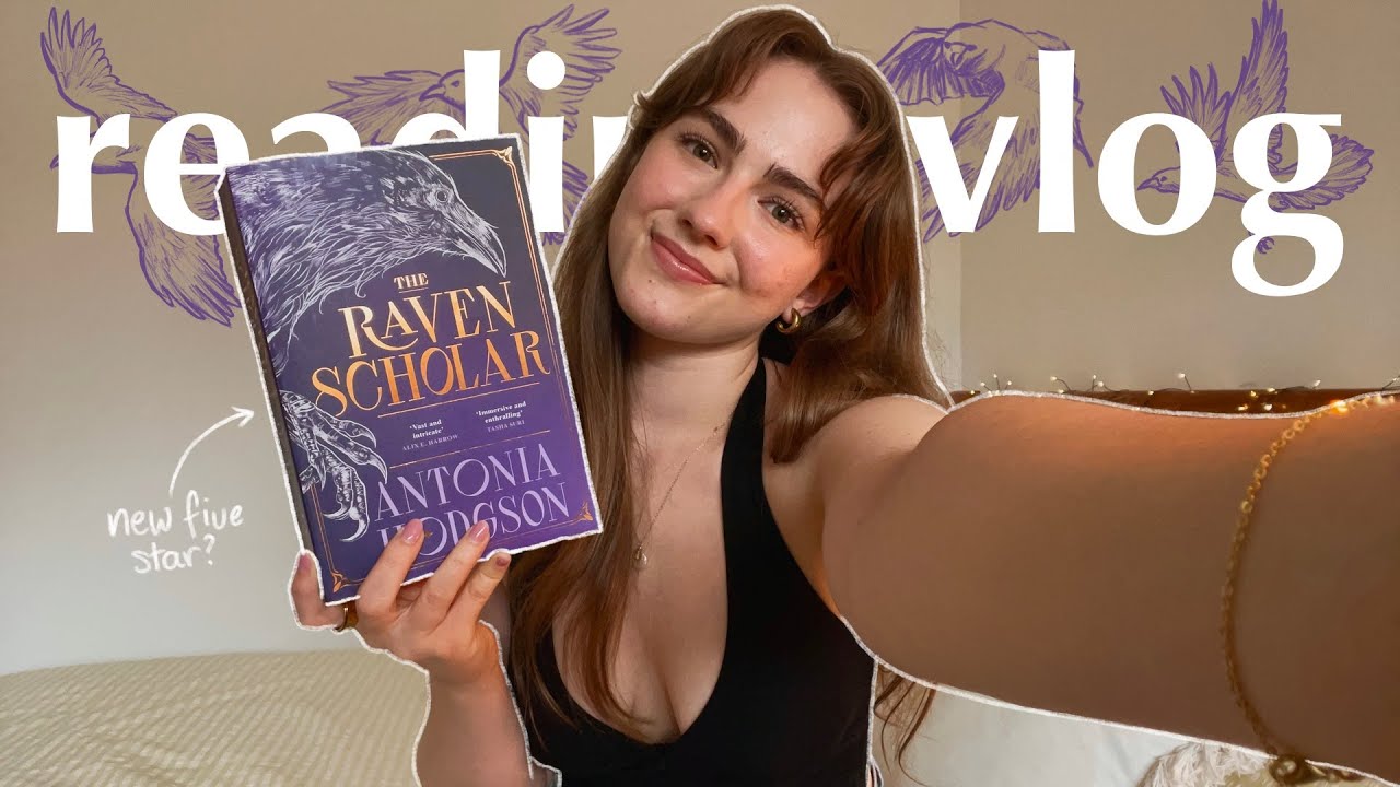 is the raven scholar worth the hype? 🐦‍⬛🪻 | reading vlog (mild spoilers & spoiler free review)