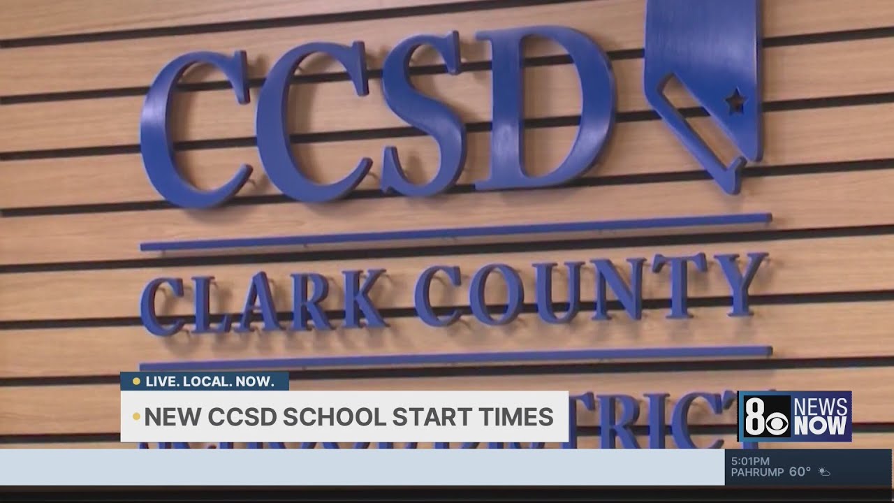 CCSD announces new start times for next school year; high school to start later