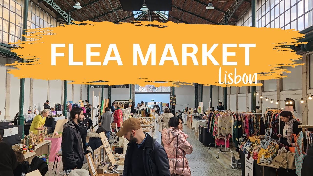 🛍️ 4K Lisbon's Famous Flea Market: Feira da Ladra (Campo de Santa Clara)