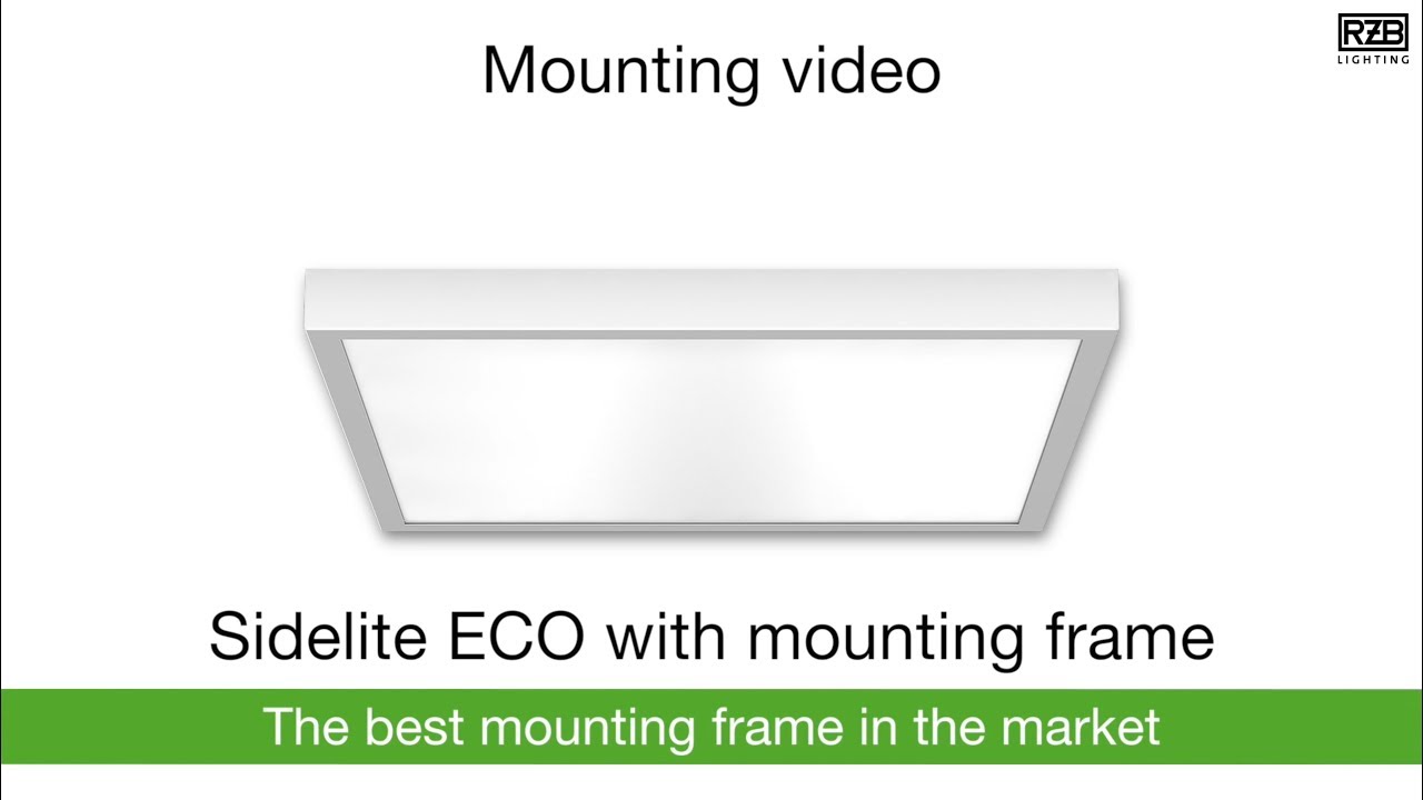 Install SIDELITE ECO with mounting frame | Surface mounted modular luminaires