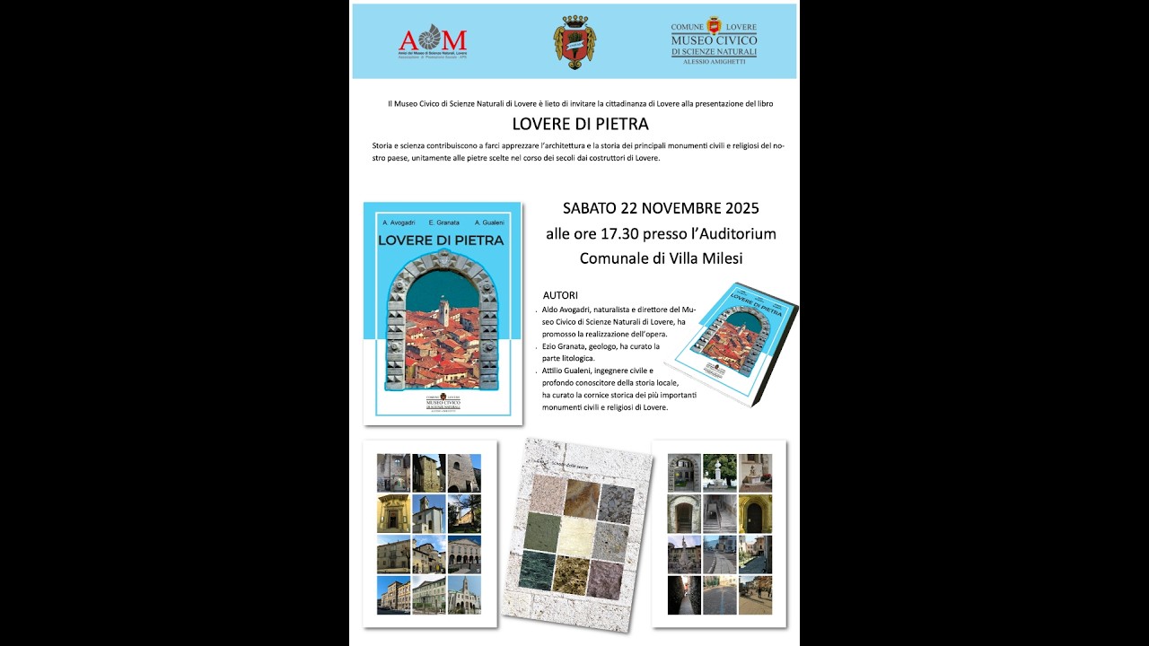 Lovere di pietra - presentazione del libro