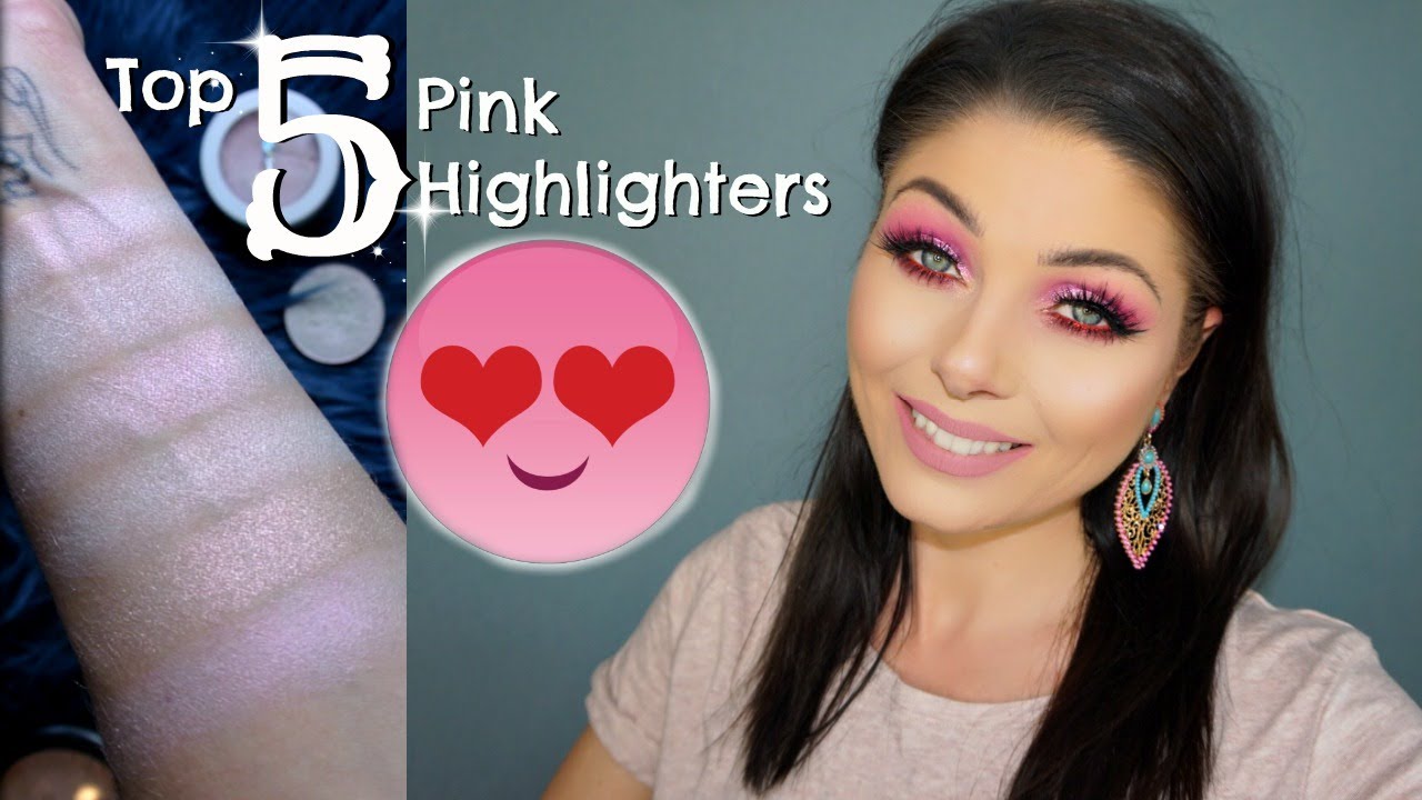 My Top 5  Pink Highlighters | Top 5 In Makeup #2
