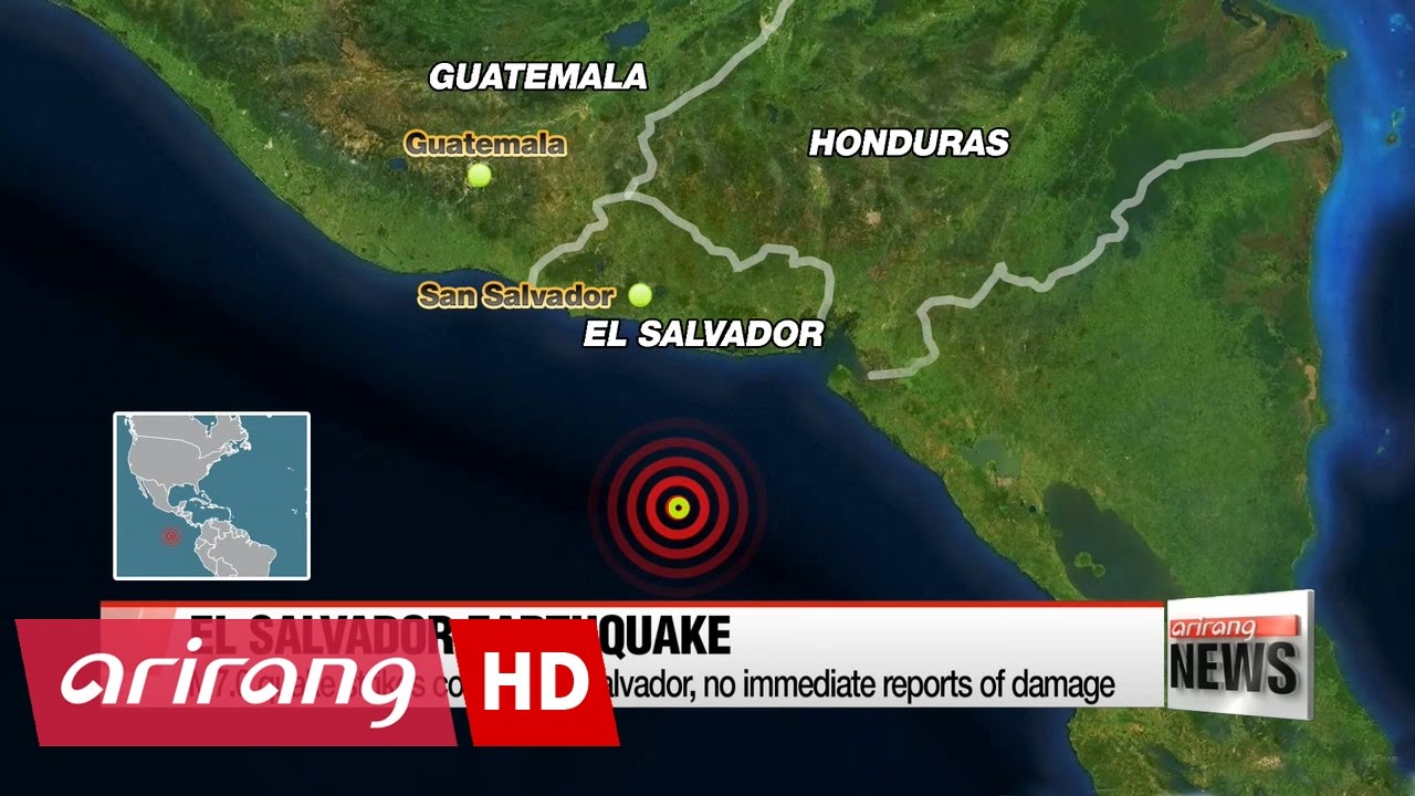 Magnitude 7.0 earthquake strikes off coast of El Salvador