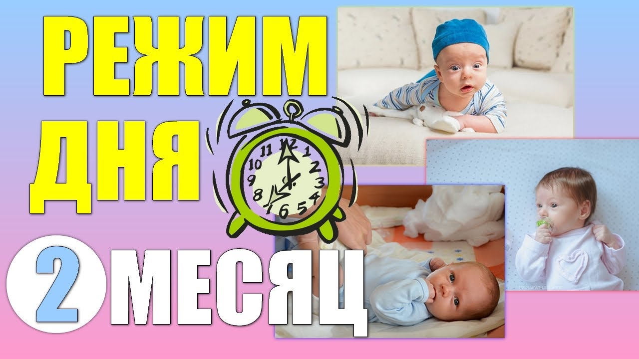 Ребенок в 2 месяца.Режим дня ребенка в два месяца